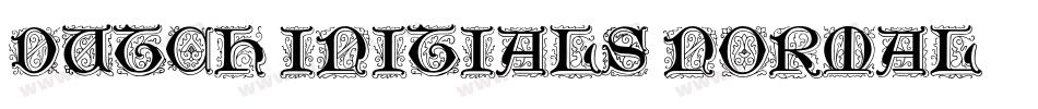 Dutch Initials Normal字体转换